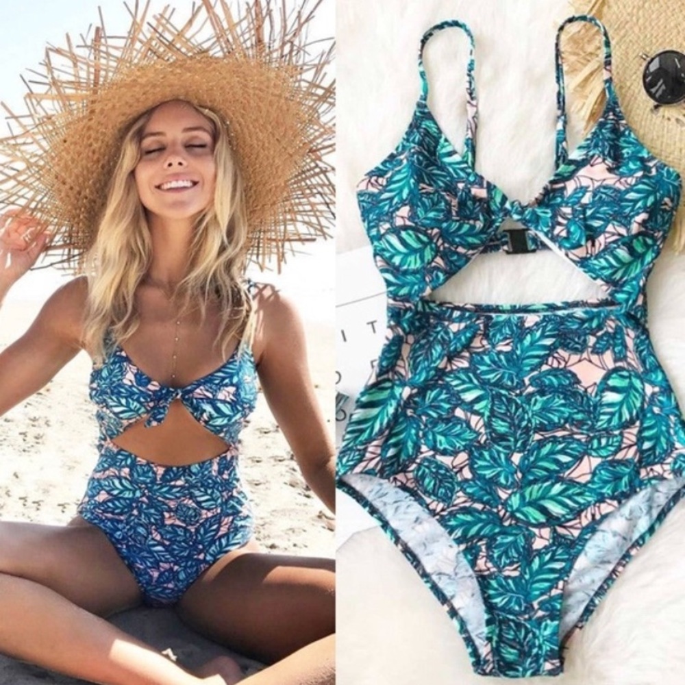 One-Piece Cut-Out Bathing Suit